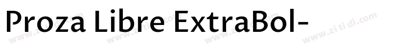 Proza Libre ExtraBol字体转换